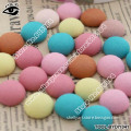 15MM 500pcs mixed colors chiffon fabric covered snap buttons for clothing jewelry